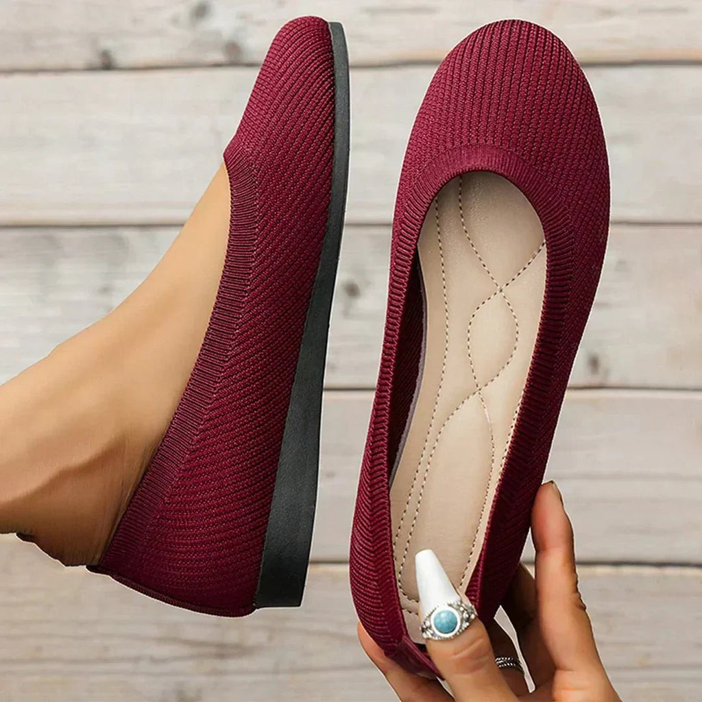 Women's Flexible Ballerina Flats With Soft Fabric For Comfort