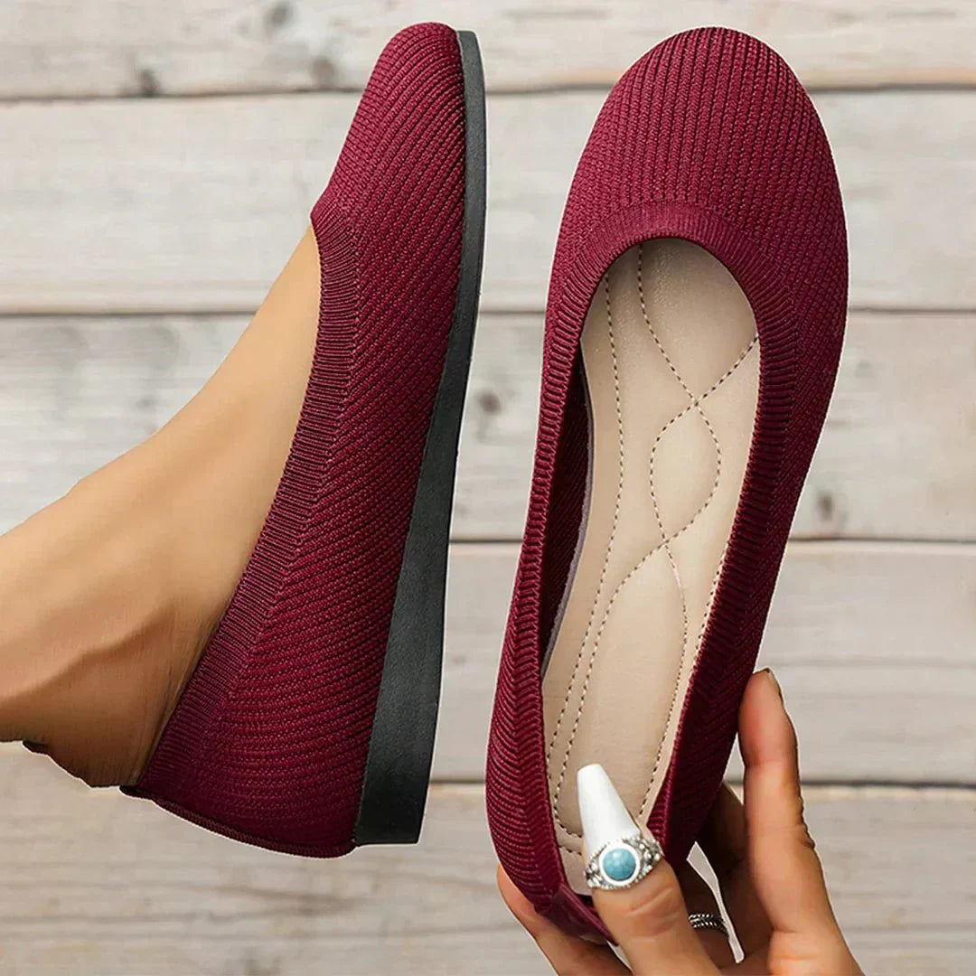 Women's Flexible Ballerina Flats With Soft Fabric For Comfort