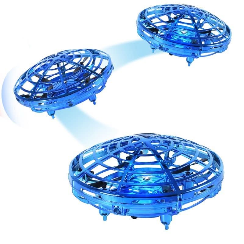 NovaHover UFO-leketøy flygende drone med håndkontroll og sensorer, USB-oppladbar