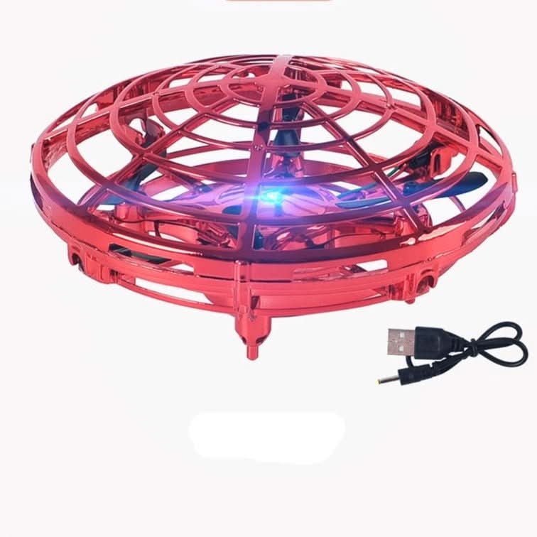 NovaHover UFO-leketøy flygende drone med håndkontroll og sensorer, USB-oppladbar