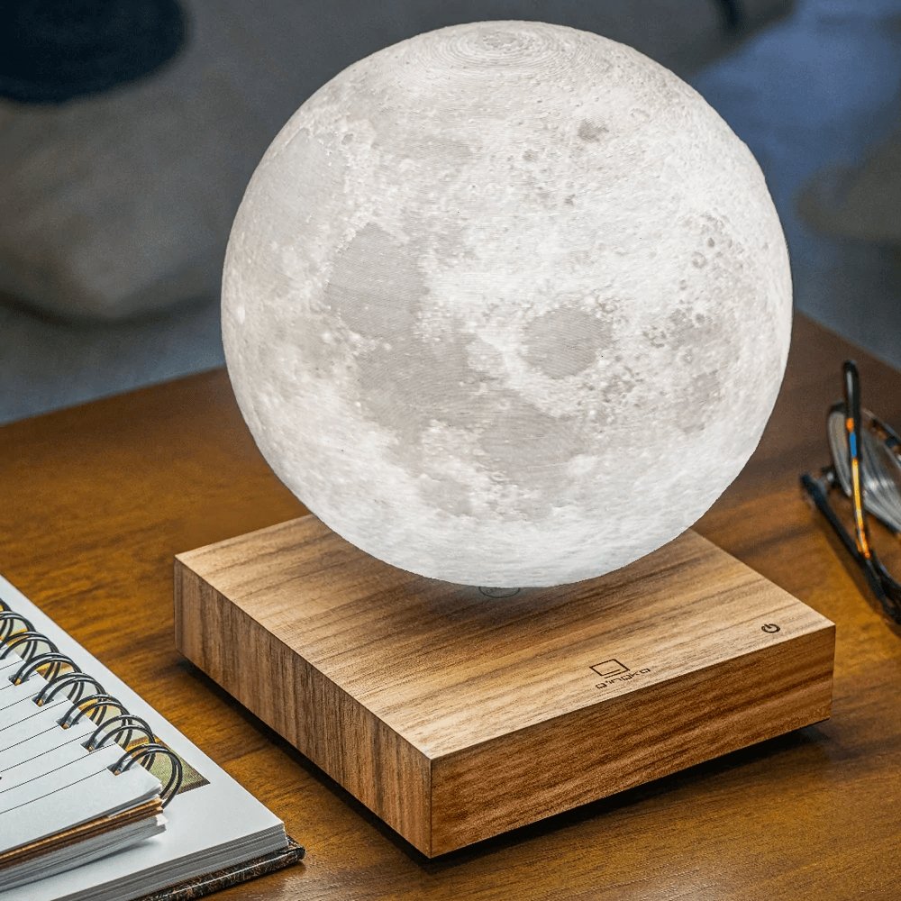 Schwebende Mondlampe | Magnetische Levitation LED-Leuchte mit 3D-gedruckter Oberfläche
