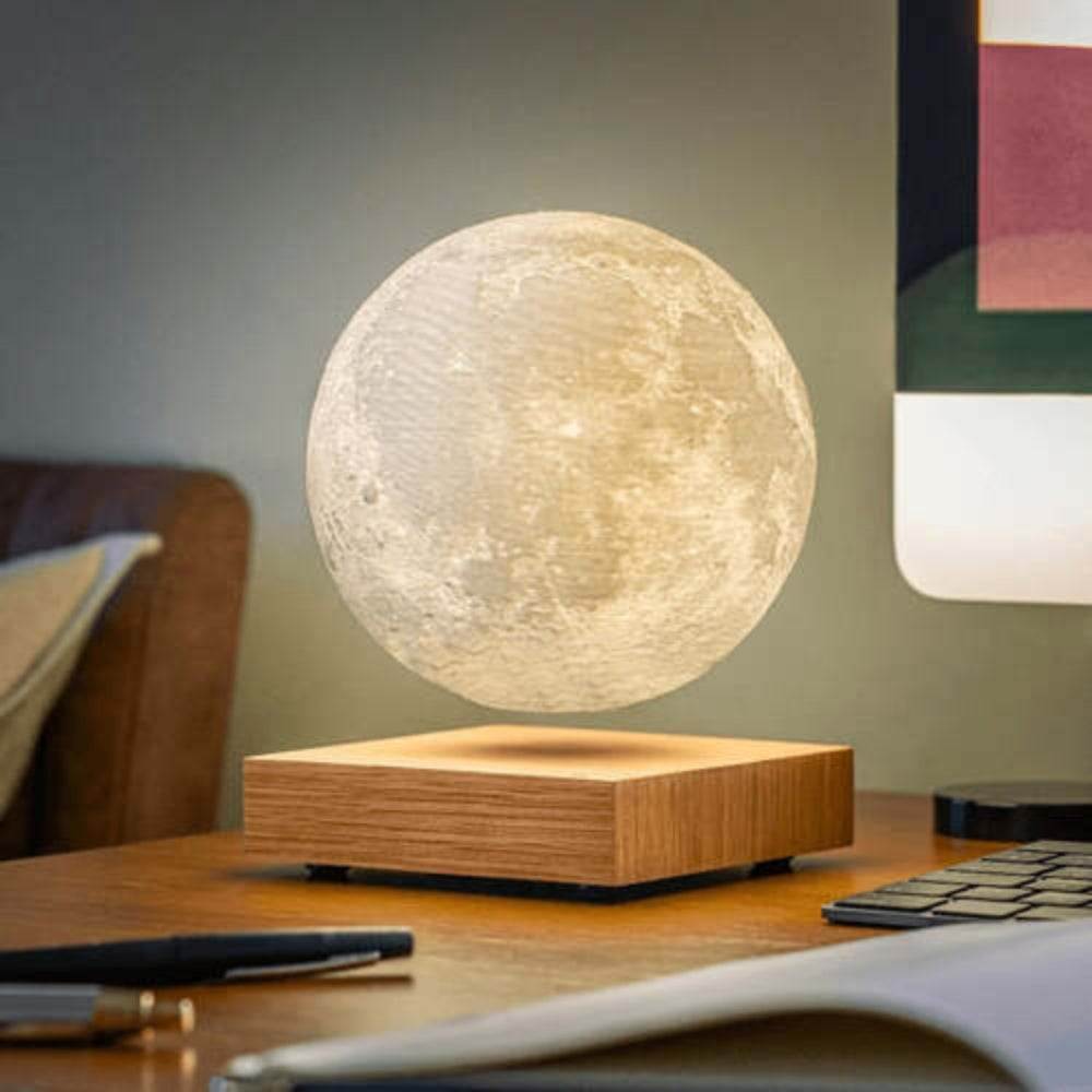 Schwebende Mondlampe | Magnetische Levitation LED-Leuchte mit 3D-gedruckter Oberfläche
