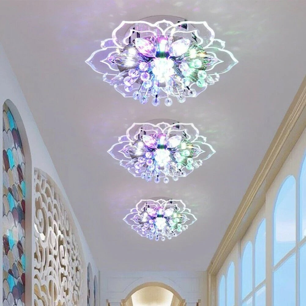 Luminara Bloom LED Crystal Ceiling Lamp For Elegance