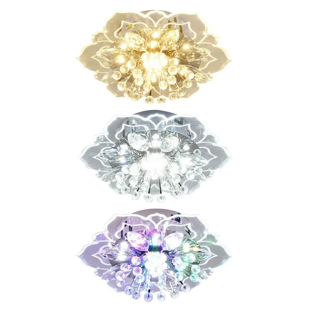 Luminara Bloom LED Crystal Ceiling Lamp For Elegance