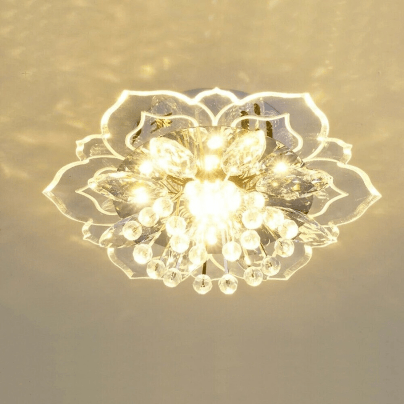 Luminara Bloom LED Crystal Ceiling Lamp For Elegance
