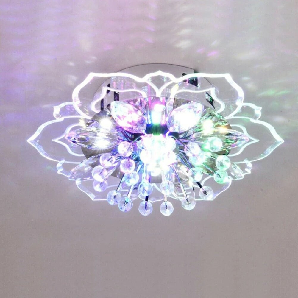 Luminara Bloom LED Crystal Ceiling Lamp For Elegance