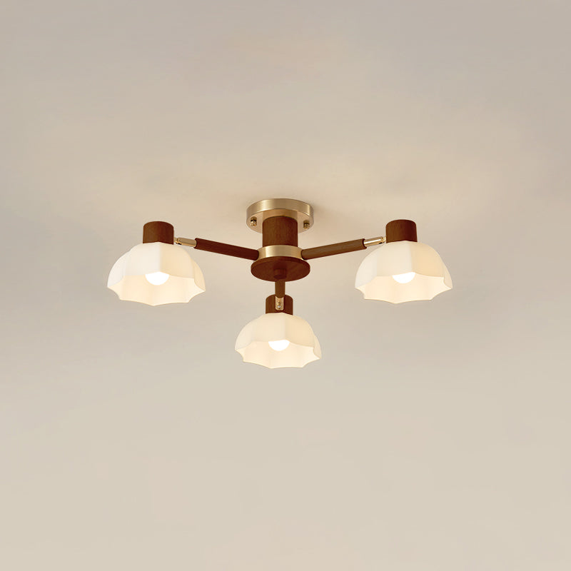 LumiPetal mennyezeti lámpa virág alakú árnyékolóval és meleg fénnyel