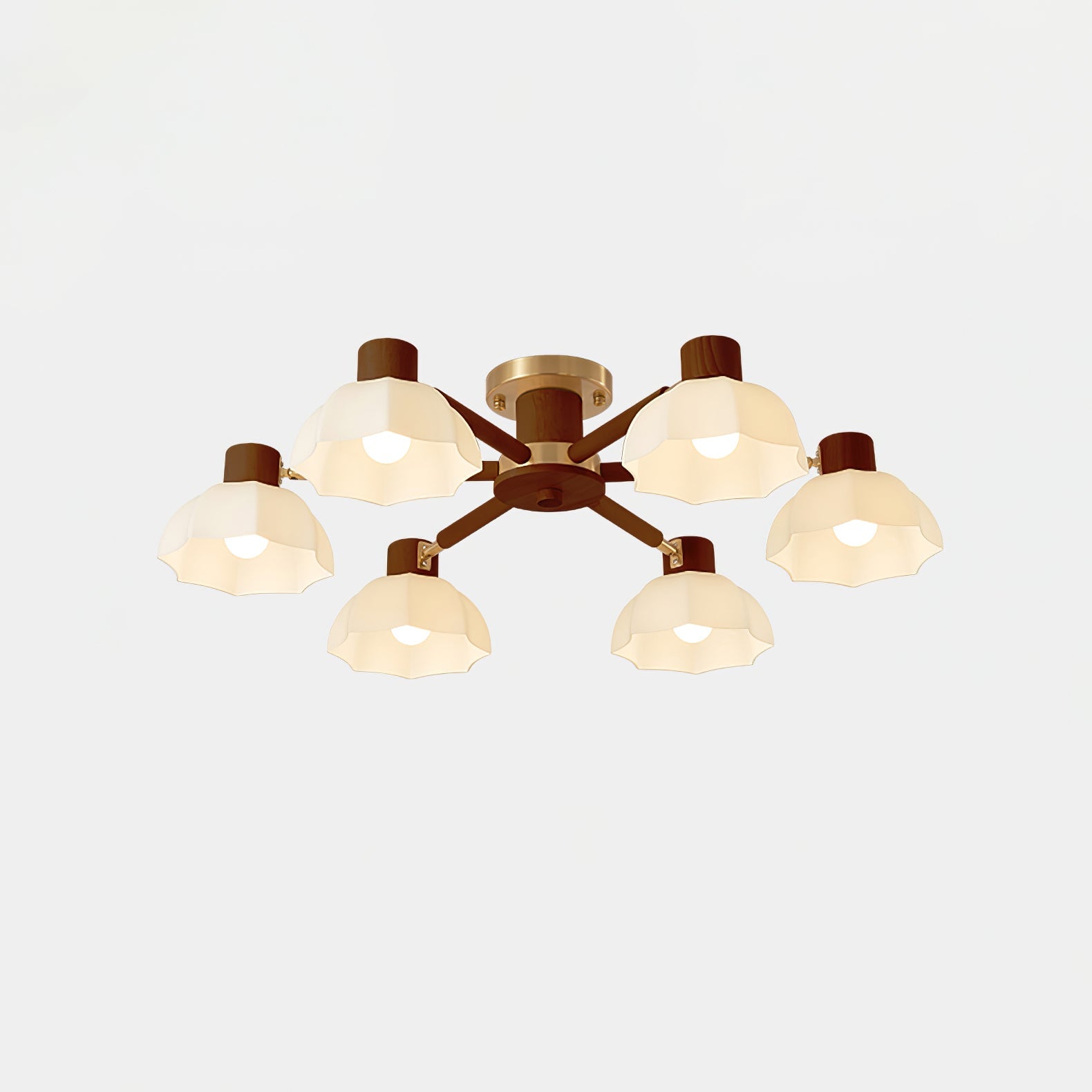 LumiPetal mennyezeti lámpa virág alakú árnyékolóval és meleg fénnyel