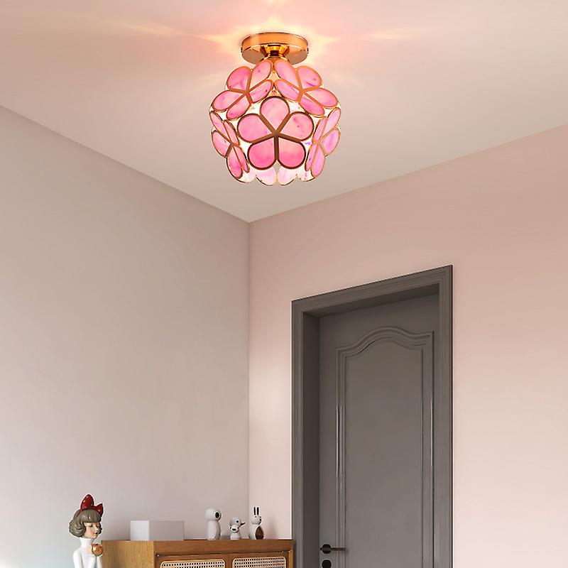 Blomstret krystall taklampe | Kunstnerisk glass eleganse
