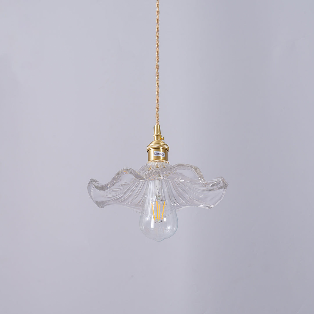 Larella Floral Glass Pendant Light LED Warm Ambiance E27