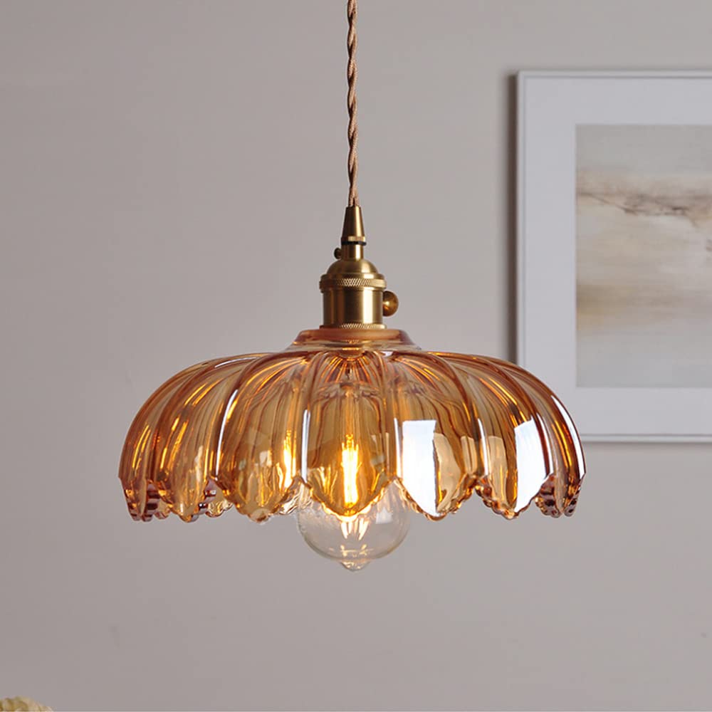 Blomstret glasspendel | Vintage sjarm i blomst