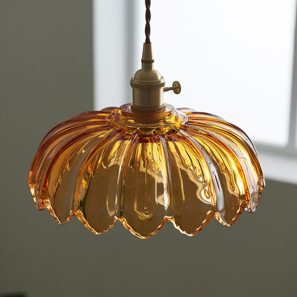 Blomstret glasspendel | Vintage sjarm i blomst