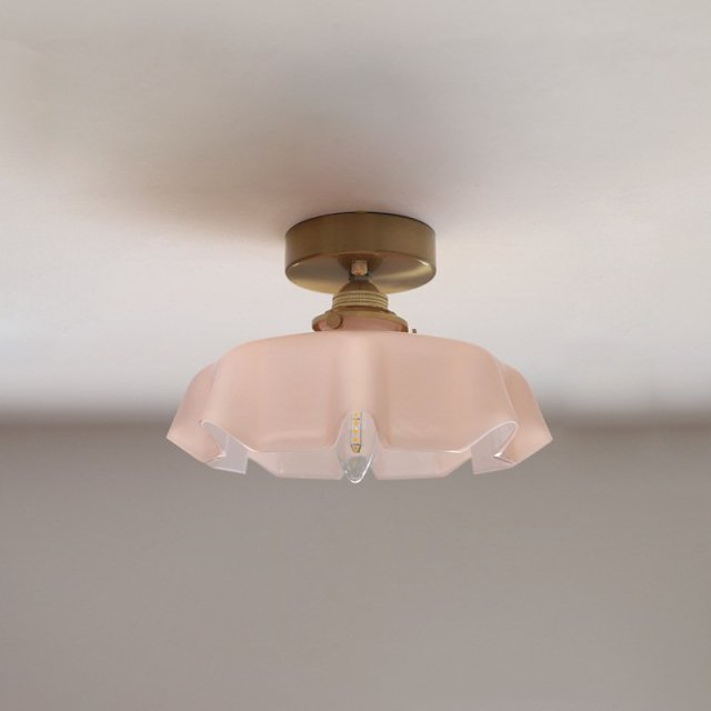 Elegant Draped Glass Art Deco Pendant Light Fixture