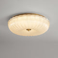 Loftlampe med tekstureret glasskærm, indbygget, 12 tommer