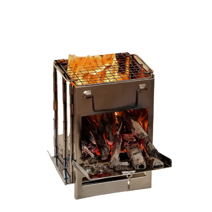 Foldable Wood Burning Stove | Stainless Steel with Efficient Combustion | Compact Design for Outdoor Adventures 1