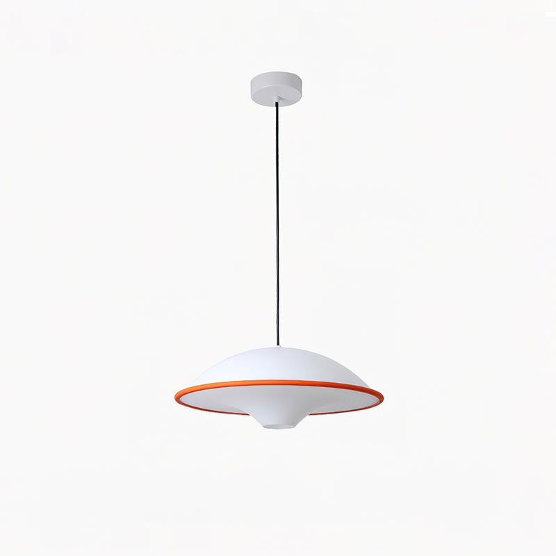 Novara | Minimalistisk UFO pendellampe med svart kant