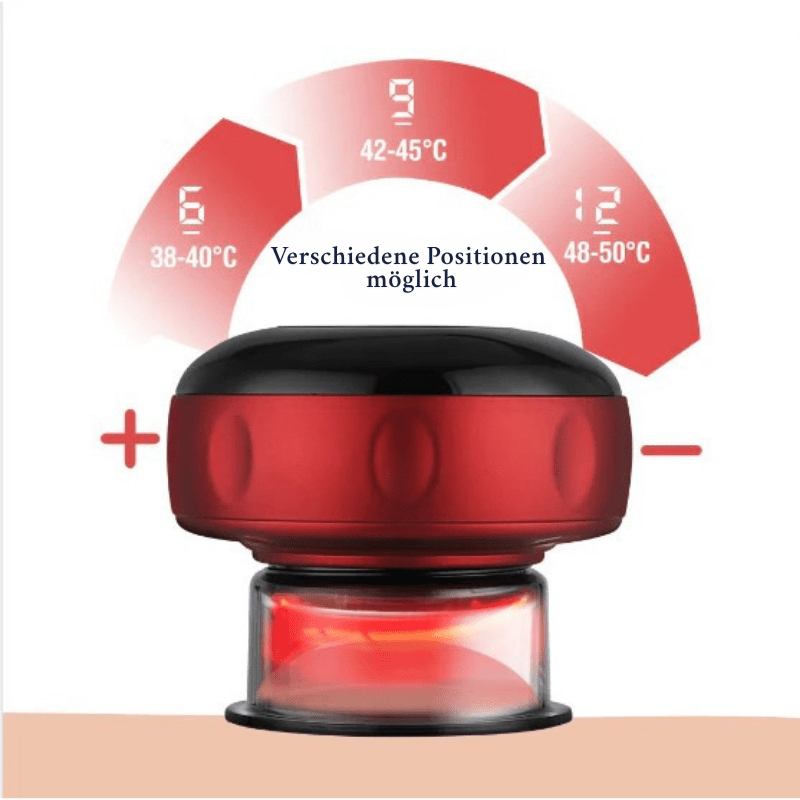 VitalFlow Elektrisches Schröpfset gegen Cellulite mit verstellbarem Saugeffekt und Muskelentspannung