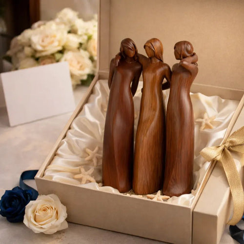 Bloomkin Resin Art Sculpture Symbolizing Friendship And Connection