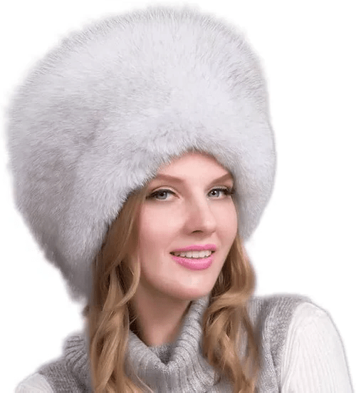 Aurora Luxe Real Fur Winter Hat For Women With Ear Protectors