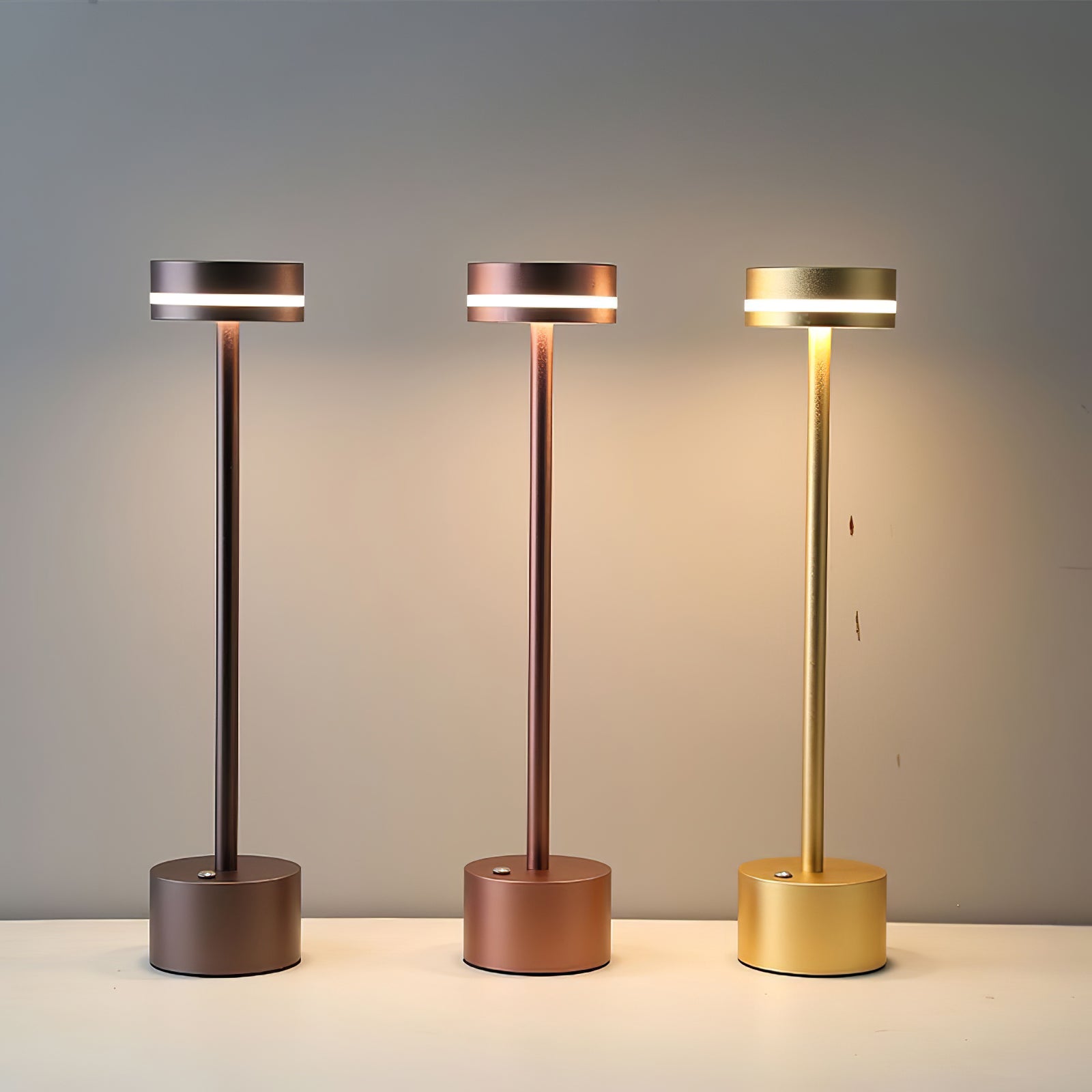 LumaFable | Candeeiro de Mesa LED Recarregável por USB, Brilho Quente