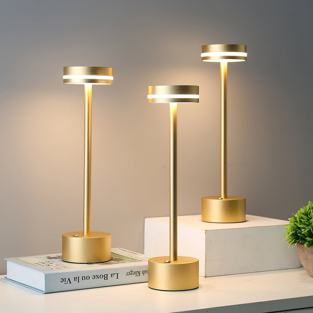 LumaFable | Candeeiro de Mesa LED Recarregável por USB, Brilho Quente