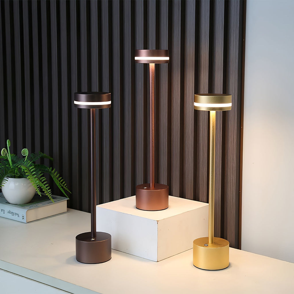 LumaFable | Candeeiro de Mesa LED Recarregável por USB, Brilho Quente