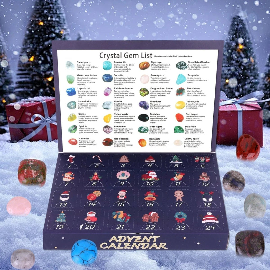Adventní kalendář GemQuest s těžbou drahých kamenů pro děti Skutečné drahokamy Vzdělávací