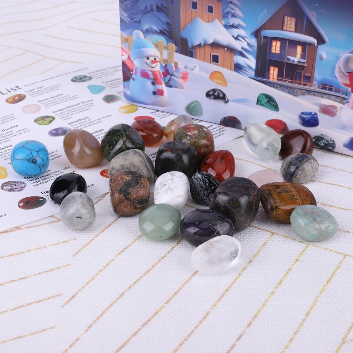Adventní kalendář GemQuest s těžbou drahých kamenů pro děti Skutečné drahokamy Vzdělávací
