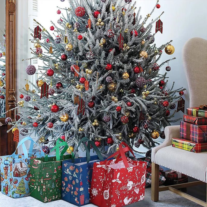 BrightNest Festive Gift Bag For Holiday Shoppers Easy Elegant Wrapping