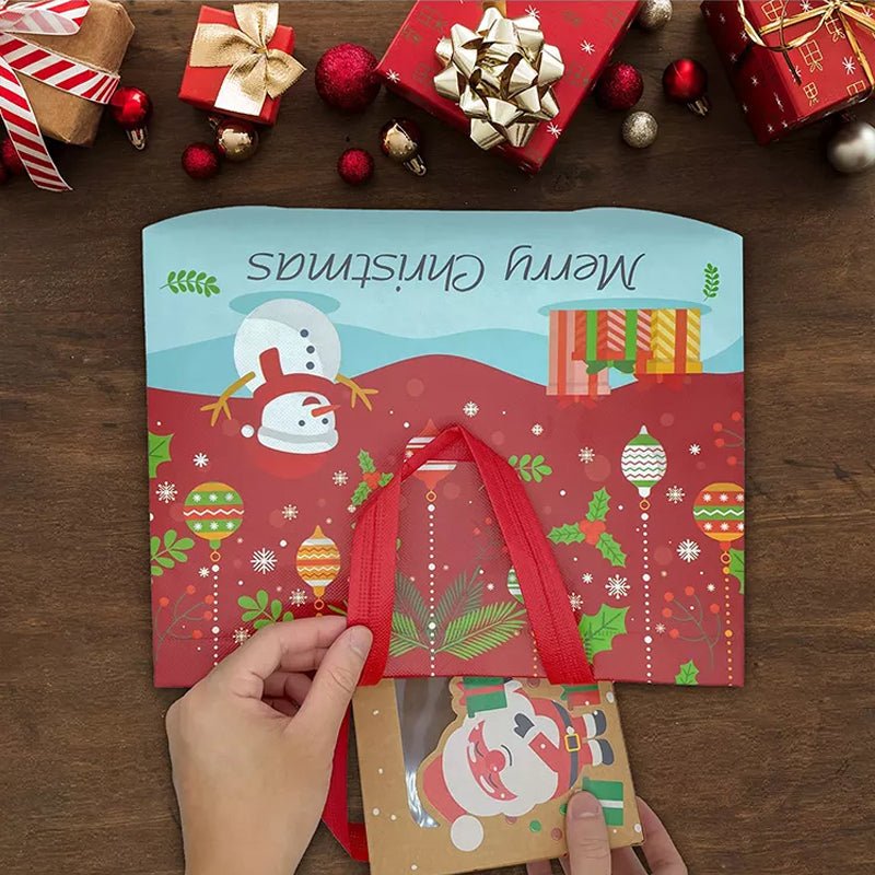 BrightNest Festive Gift Bag For Holiday Shoppers Easy Elegant Wrapping