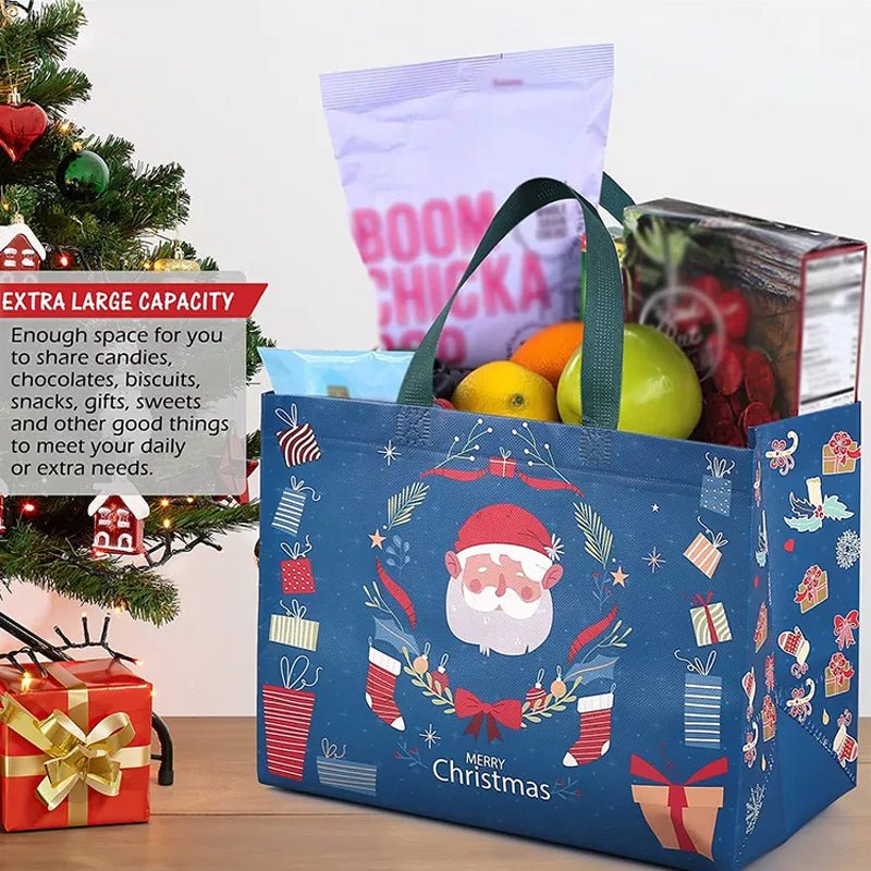 BrightNest Festive Gift Bag For Holiday Shoppers Easy Elegant Wrapping
