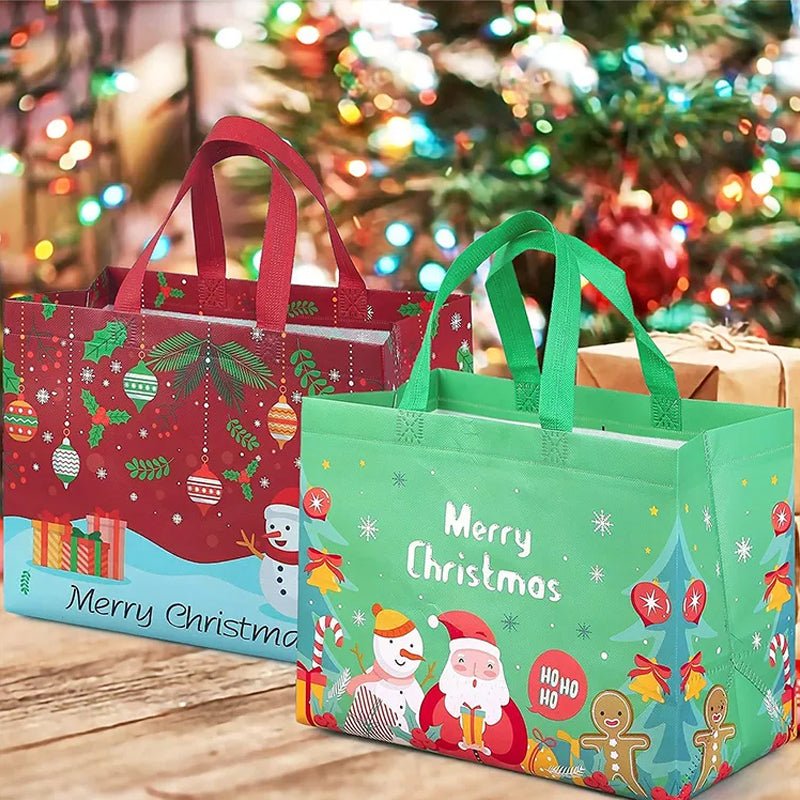 BrightNest Festive Gift Bag For Holiday Shoppers Easy Elegant Wrapping