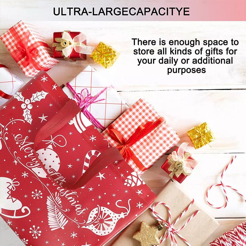 BrightNest Festive Gift Bag For Holiday Shoppers Easy Elegant Wrapping