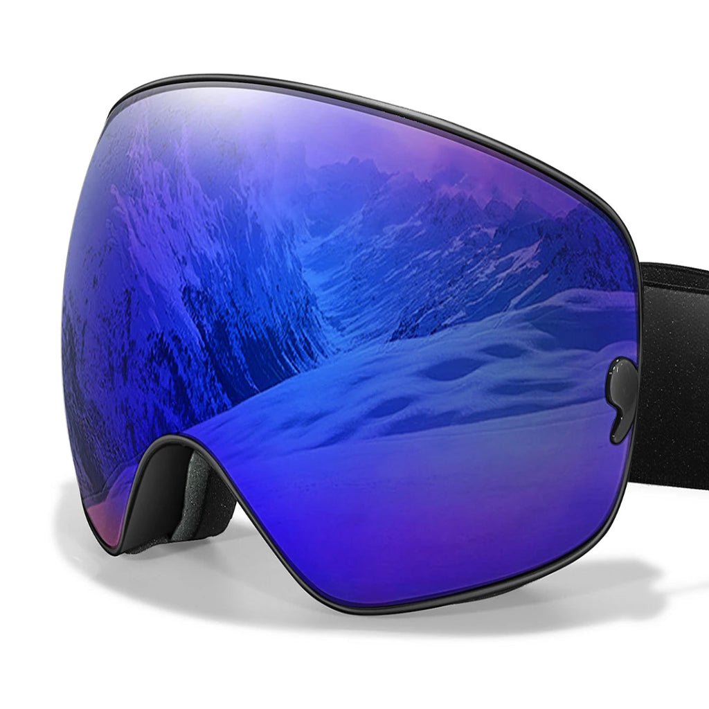 Lyžařské brýle GlacierSight Premium s ochranou proti mlžení, UV400 a nočním viděním pro zimní lyžaře