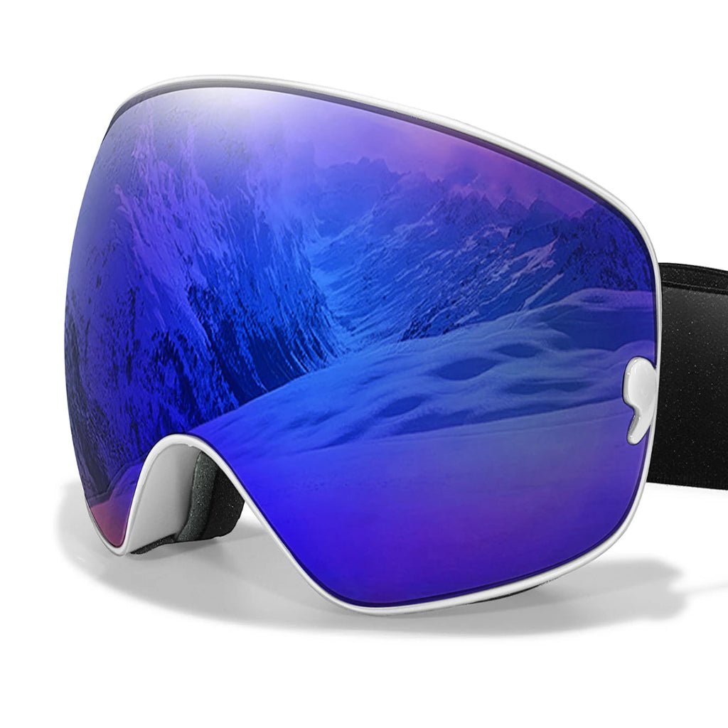 Lyžařské brýle GlacierSight Premium s ochranou proti mlžení, UV400 a nočním viděním pro zimní lyžaře