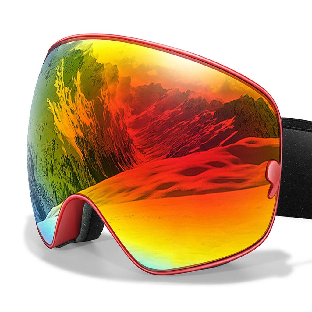 Lyžařské brýle GlacierSight Premium s ochranou proti mlžení, UV400 a nočním viděním pro zimní lyžaře