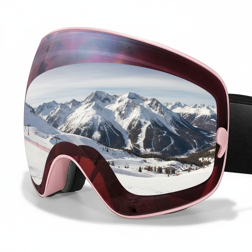 Lyžařské brýle GlacierSight Premium s ochranou proti mlžení, UV400 a nočním viděním pro zimní lyžaře