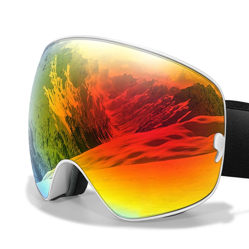 Lyžařské brýle GlacierSight Premium s ochranou proti mlžení, UV400 a nočním viděním pro zimní lyžaře