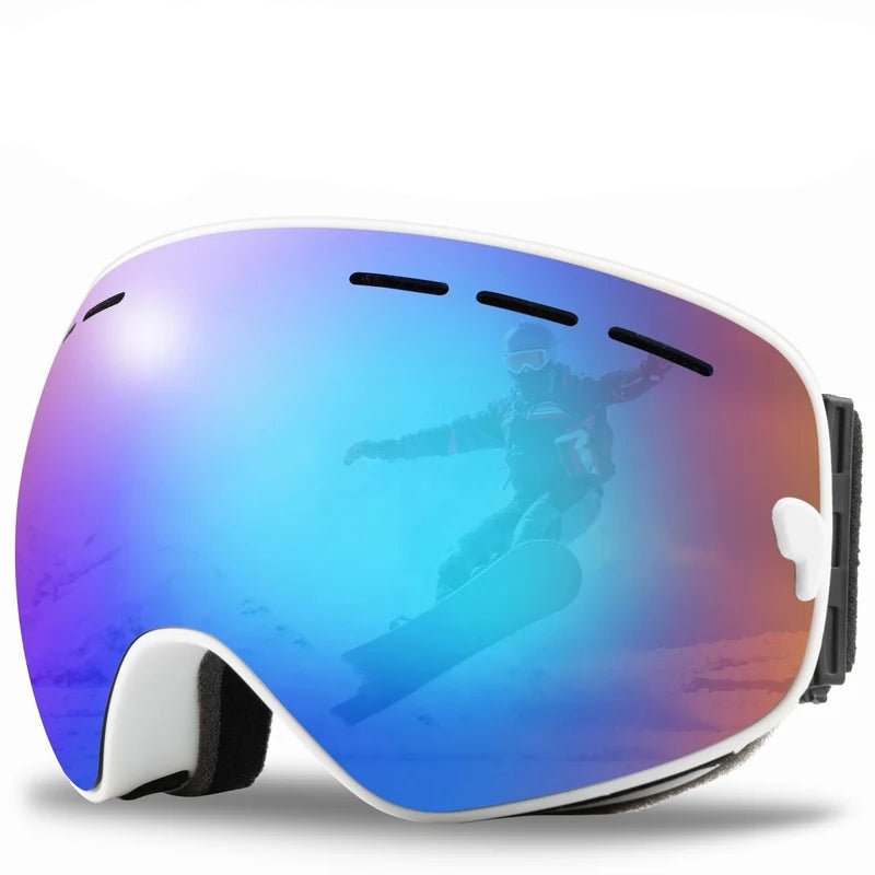 Maschera da sci GlacierPeak a doppio strato antiappannamento per snowboarder e motoslittisti