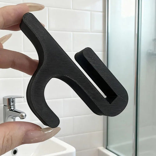 AstraGlass Shower Hook: Elegant Towel and Robe Holder for Modern Bathrooms | compagnien