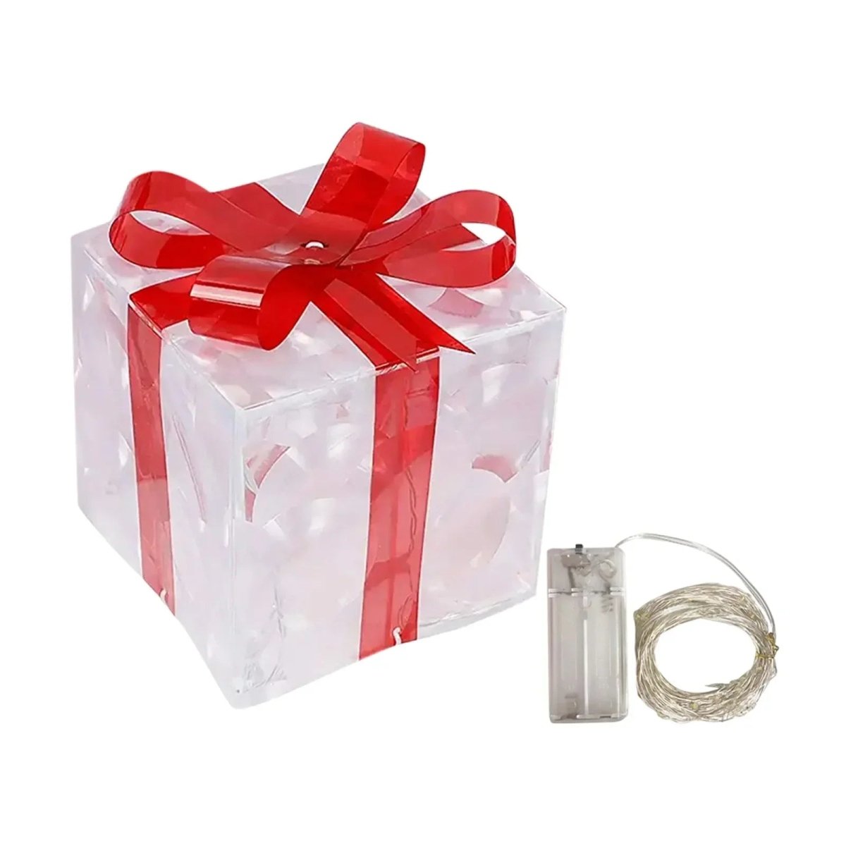 LumaCraft Luminous Christmas Gift Box With 100 LED Lights For Home Decor Lovers
