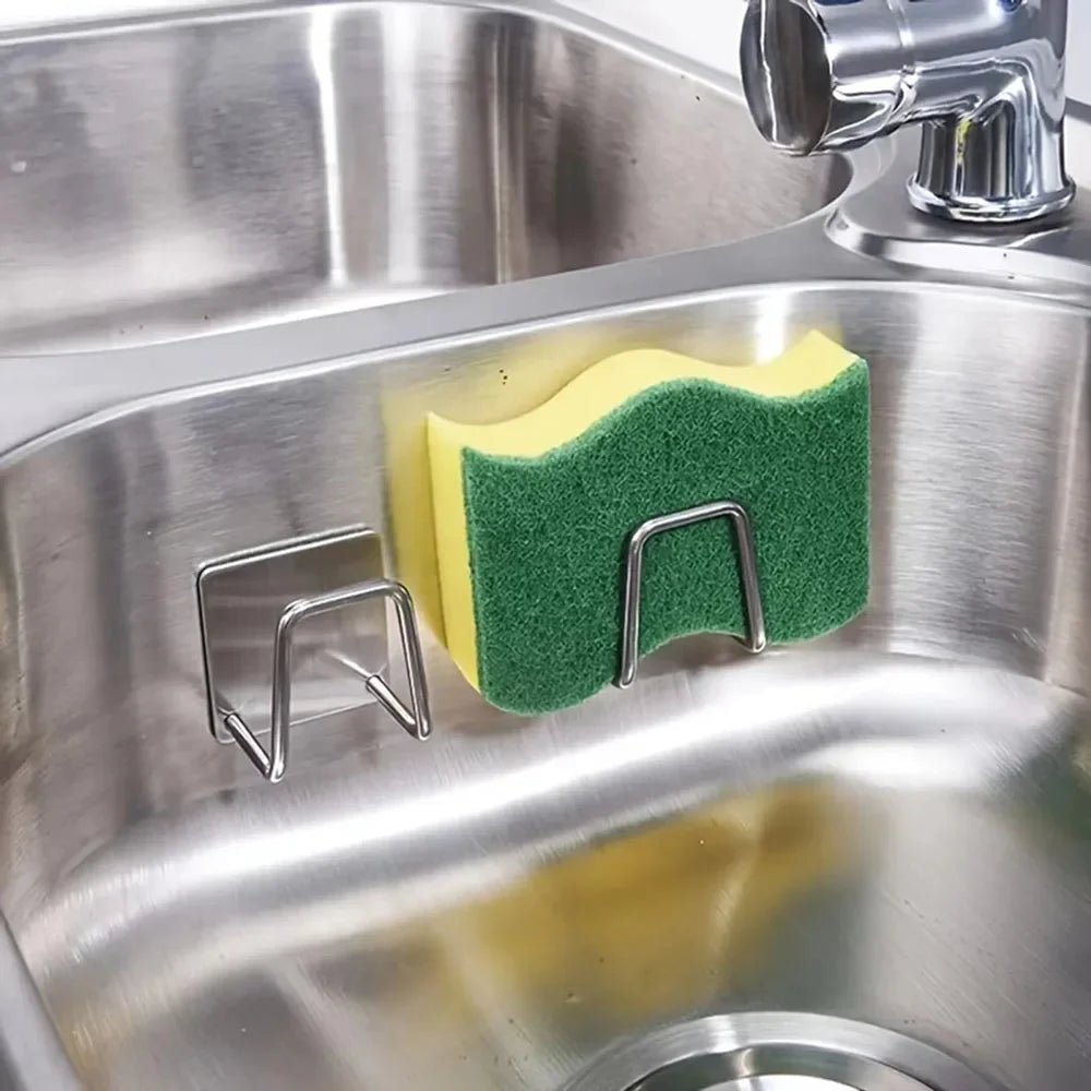 StellarNest Edelstahl-Schwammhalter Platzsparender Spülenorganizer