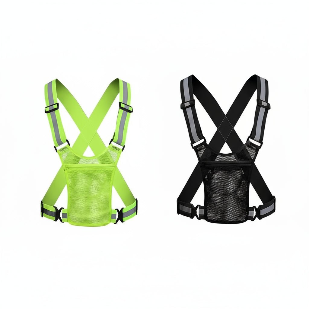 LumenTrail Reflective Running And Cycling Safety Vest With Large Pocket