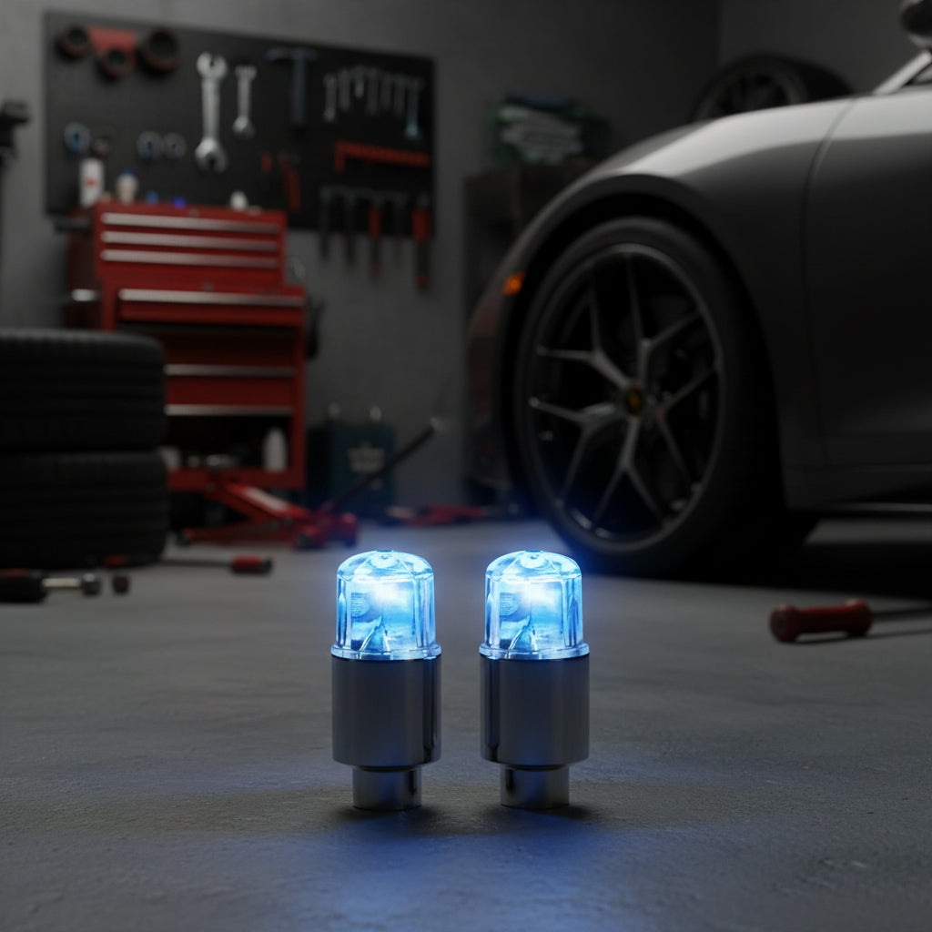 LumaValve LED Ventieldoppen voor Auto's, Fietsen en Scooters