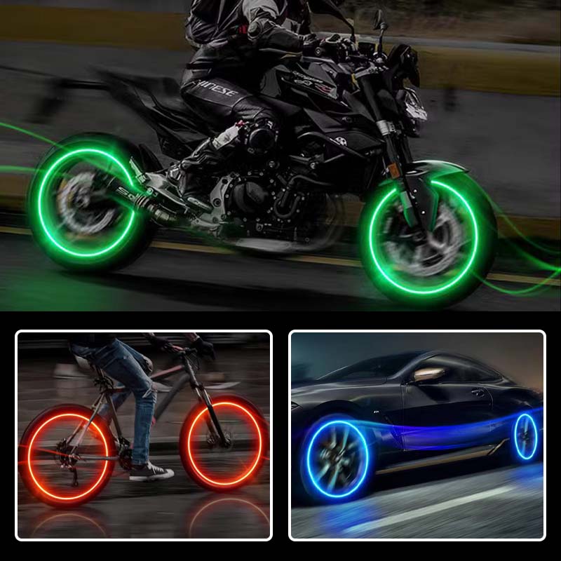 LumaValve LED Ventieldoppen voor Auto's, Fietsen en Scooters