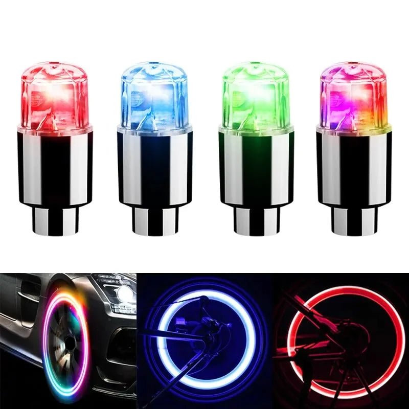 LumaValve LED Ventieldoppen voor Auto's, Fietsen en Scooters