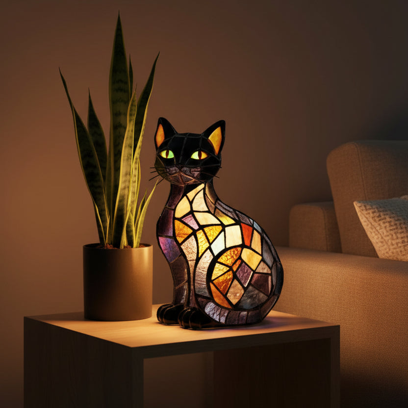 LUXICAT LED Kedi Lambası Sıcak ve Rahat Bir Yatak Odası veya Oturma Alanı İçin