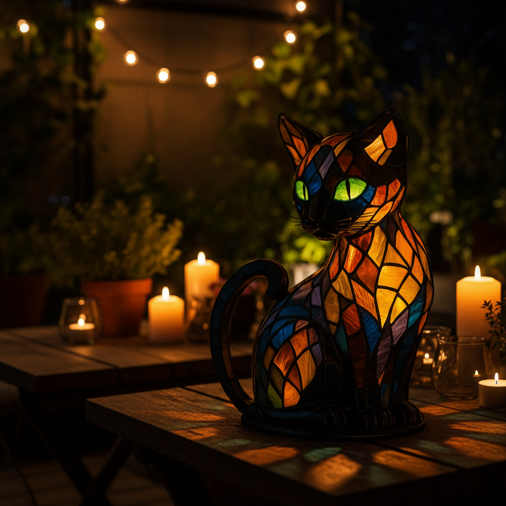 LUXICAT LED Kedi Lambası Sıcak ve Rahat Bir Yatak Odası veya Oturma Alanı İçin
