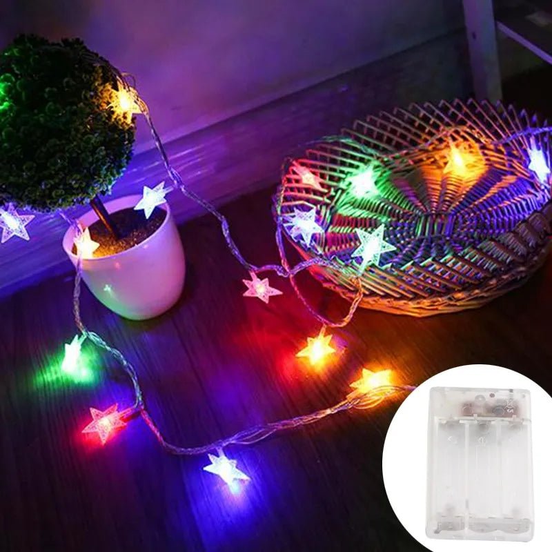 אורות שרשרת LED של AuraGlow זוהר חם וניצוץ צבעוני למסיבות