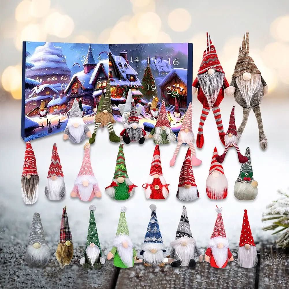 Aurora Gnome 2025 Nordic Gnome Advent Calendar With 24 Distinct Gnomes For Collectors